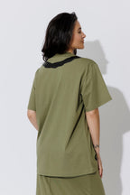 Khaki Cotton Nautical T-Shirt