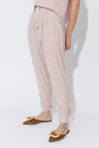 Pink Tencel Tie Pant