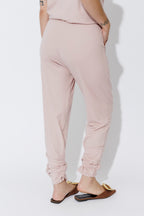 Pink Tencel Tie Pant