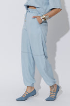 Light Denim Tencel Shell Pant