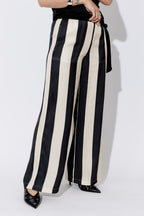 Black/Beige Wide Leg Pant