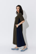 Khaki Tencel Bella Dress