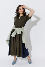 Khaki Tencel Bella Dress