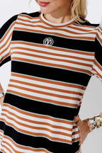 Tan Stripe Cotton Sport Dress