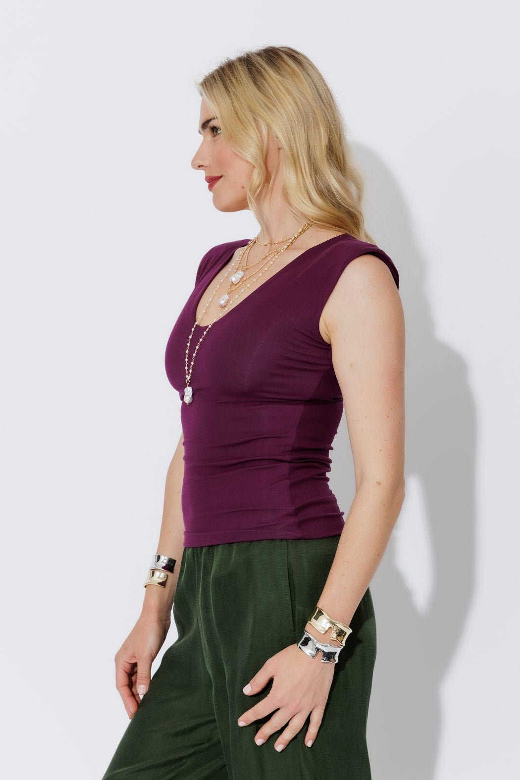 Magenta Tencel Lust Cami