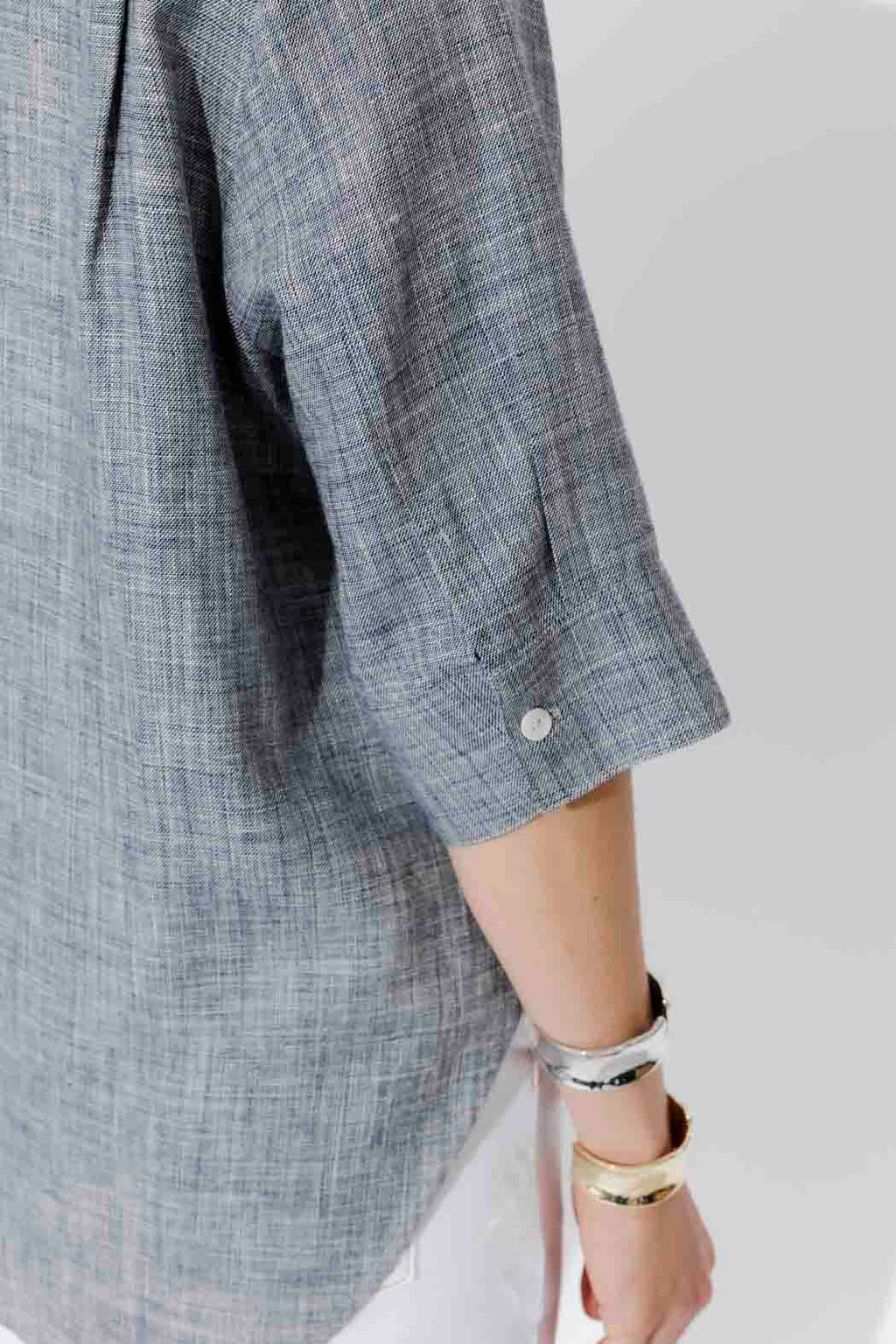 Navy Oversized Blogger Shirt