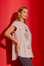 Blush Sequin Dancer T-Shirt