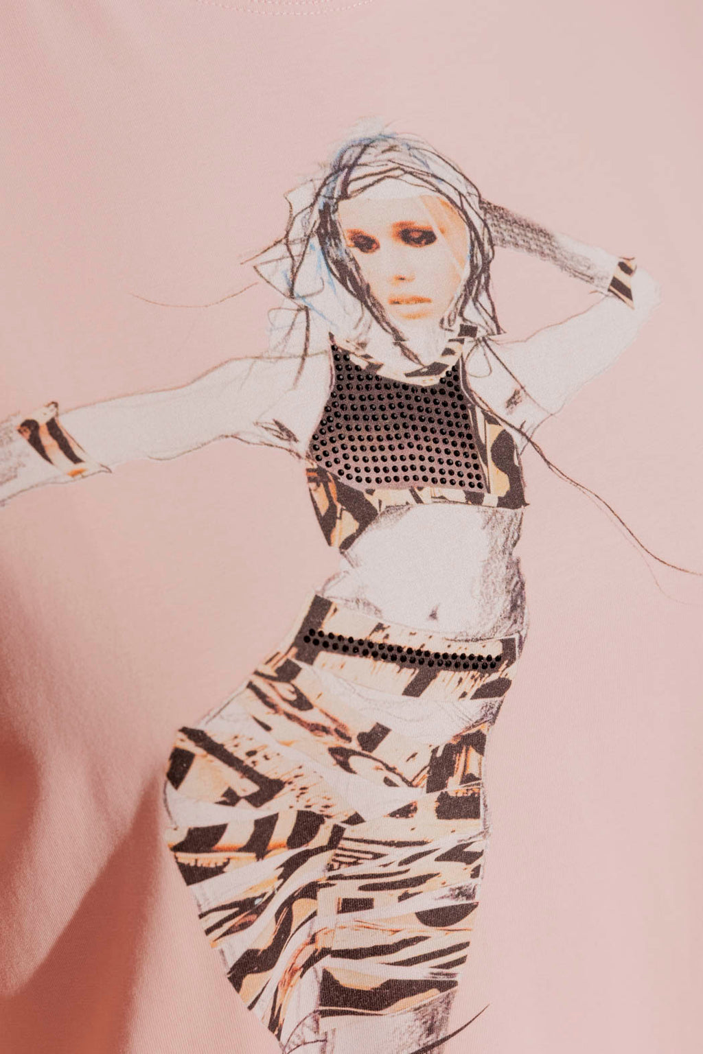 Blush Sequin Dancer T-Shirt