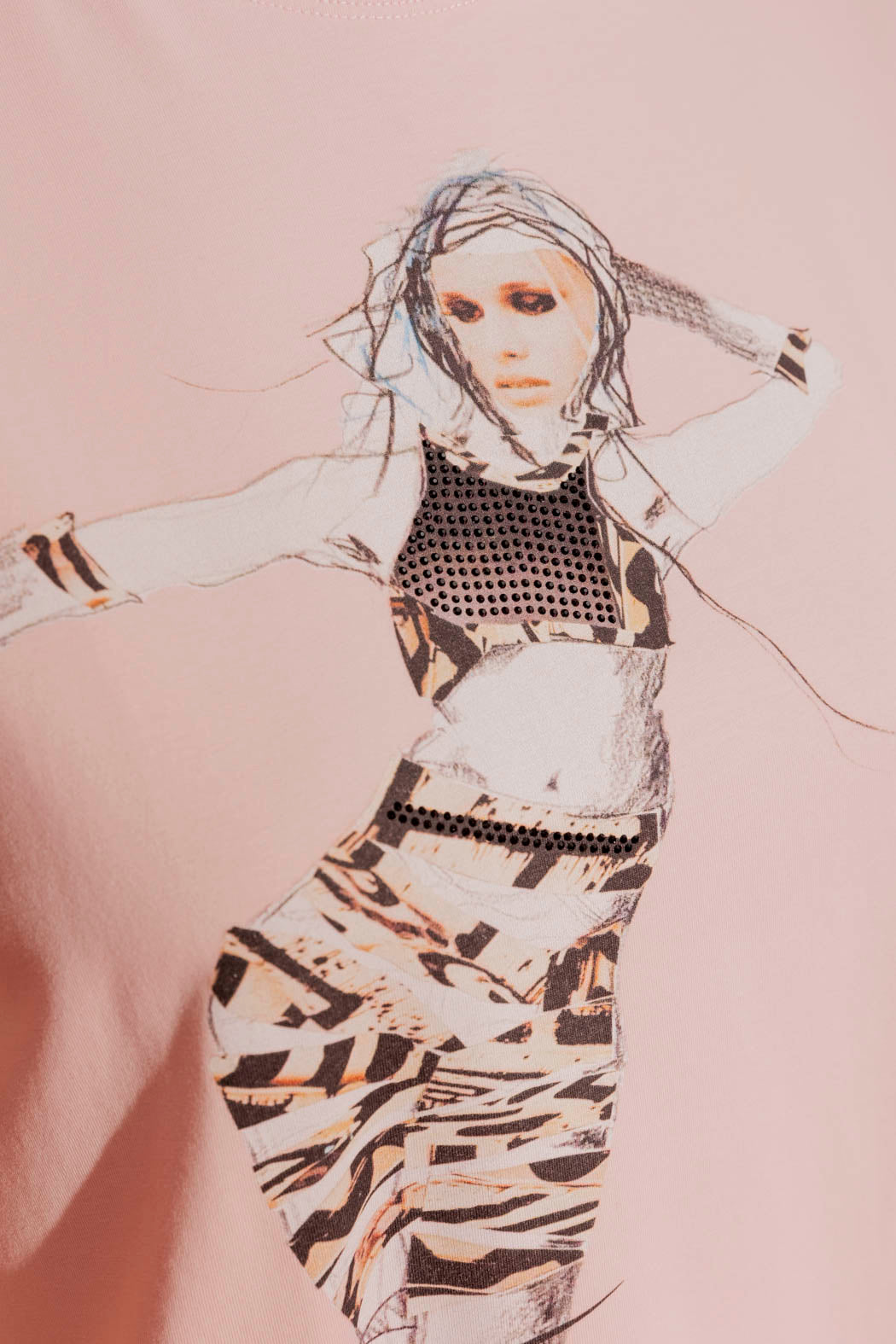 Blush Sequin Dancer T-Shirt