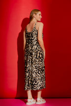 Black Animal Bias Dress