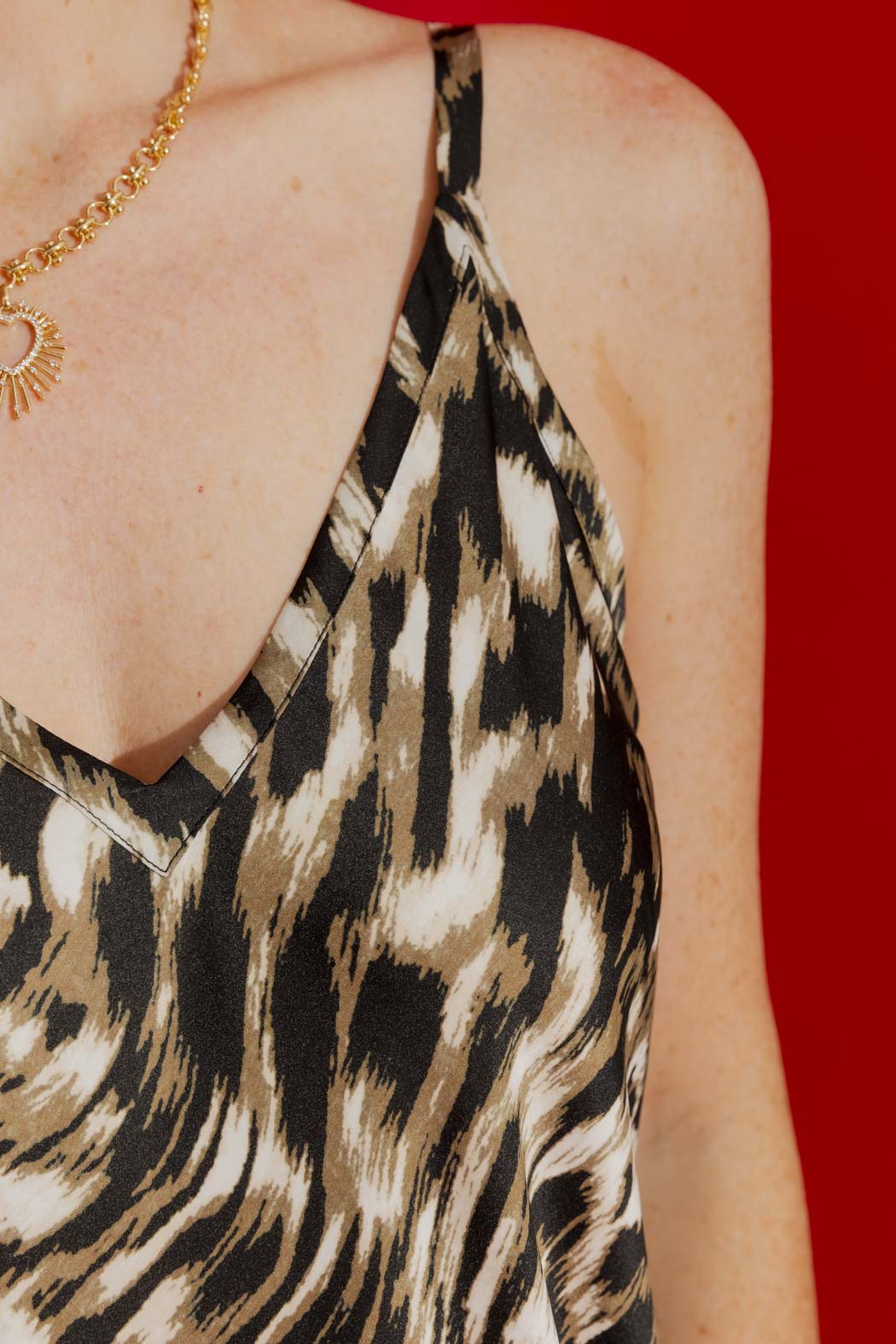 Black Animal Bias Dress