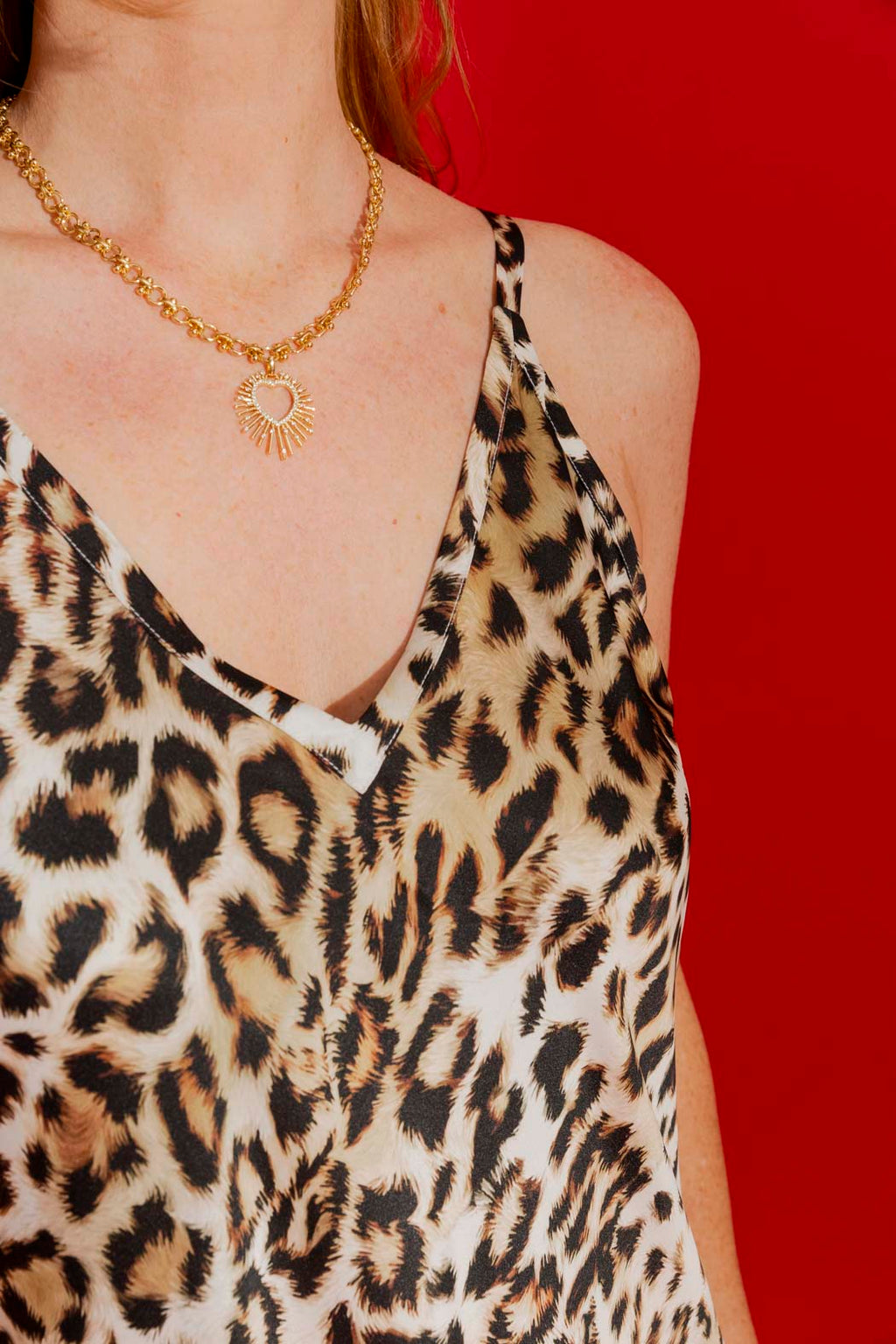 White Animal Bias Dress