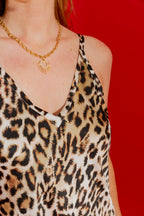 White Animal Bias Dress