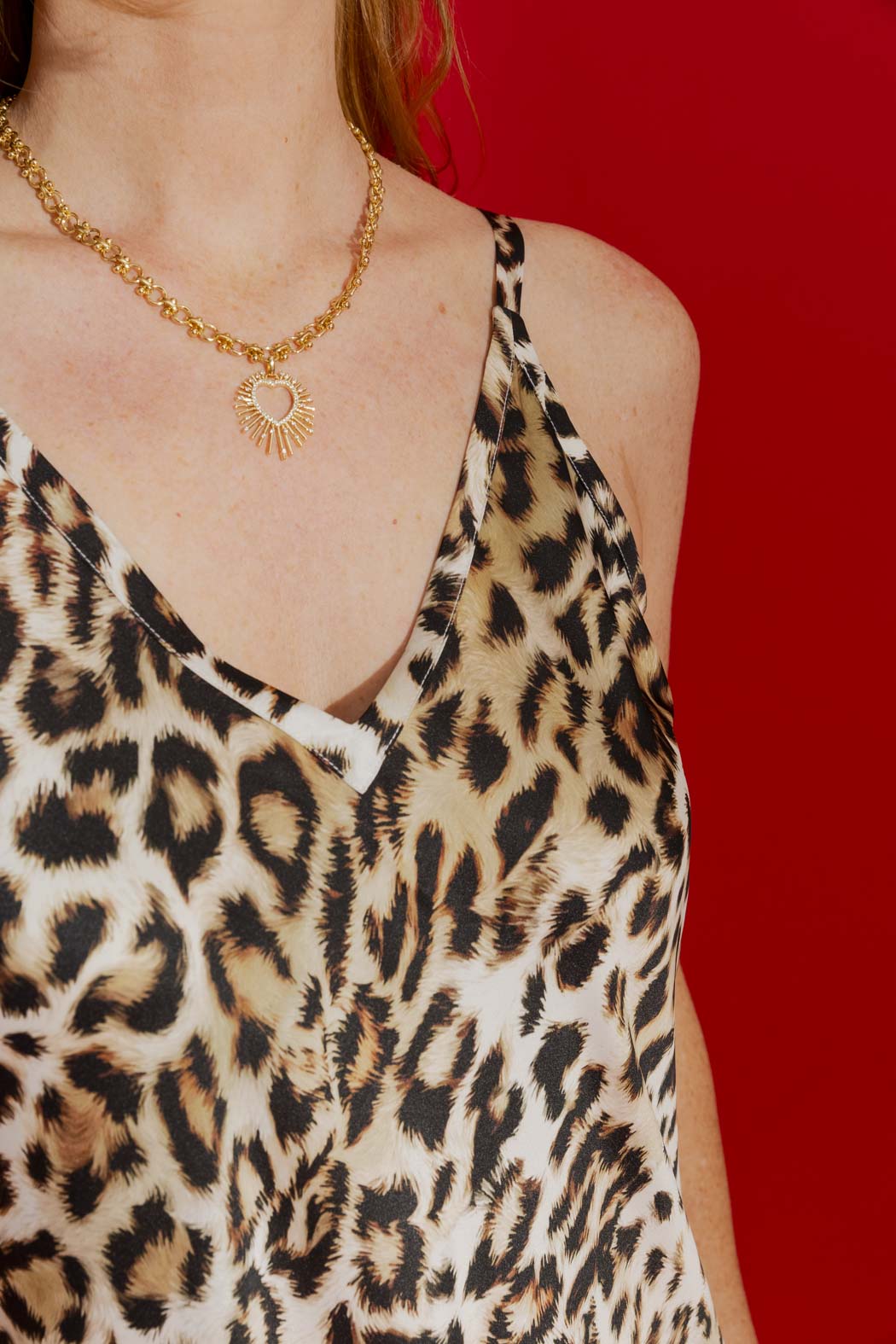 White Animal Bias Dress