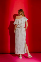 Ivory Off Shoulder Dress