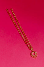 Gold Sacred Heart Necklace Gold O/S