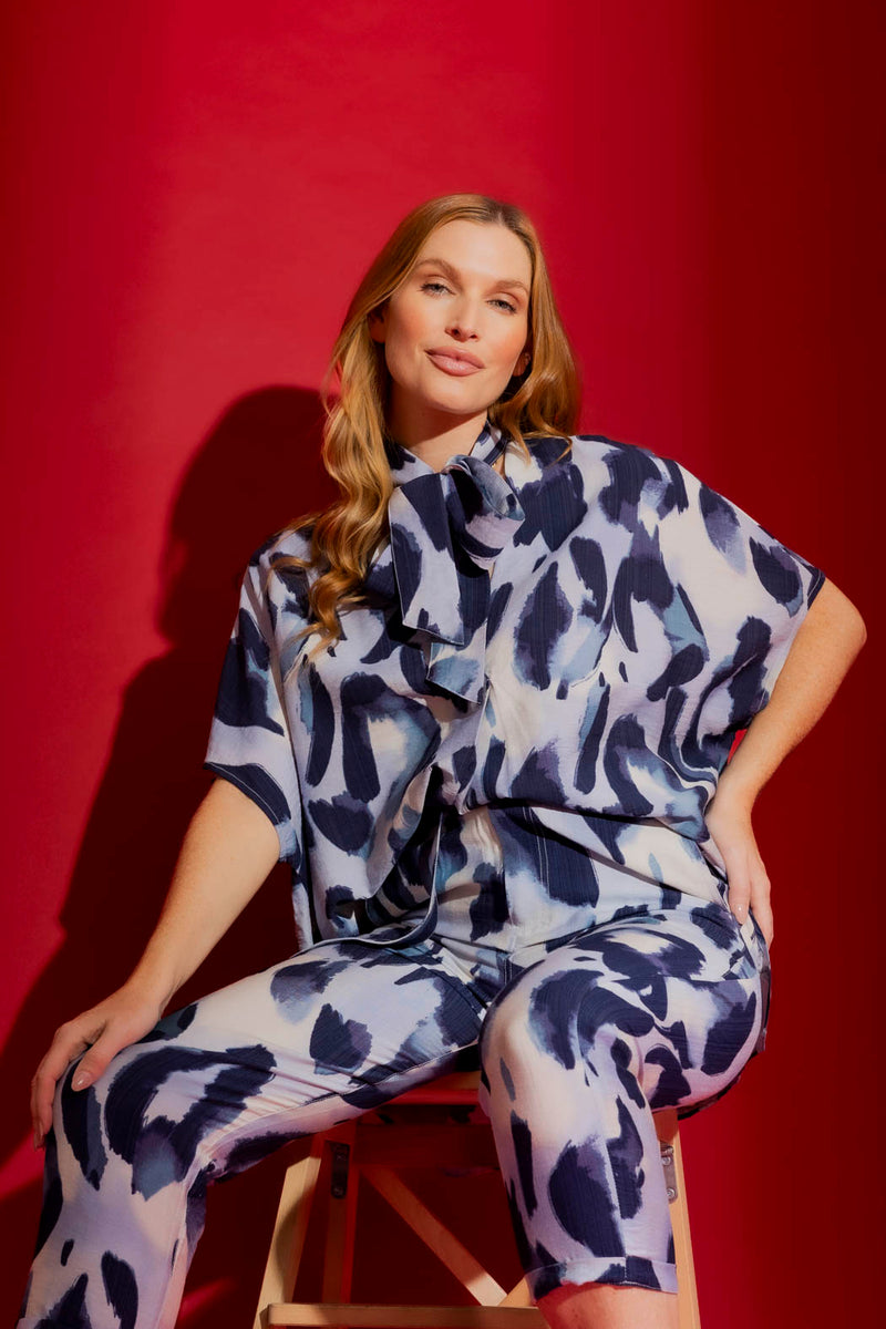 Blue Bondi Tie Top