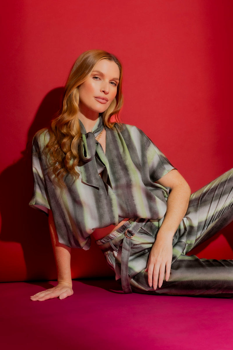 Green Bondi Tie Top