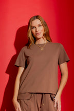 Caramel Crew Neck T-Shirt