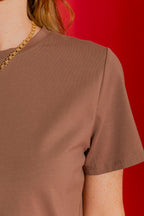 Caramel Crew Neck T-Shirt