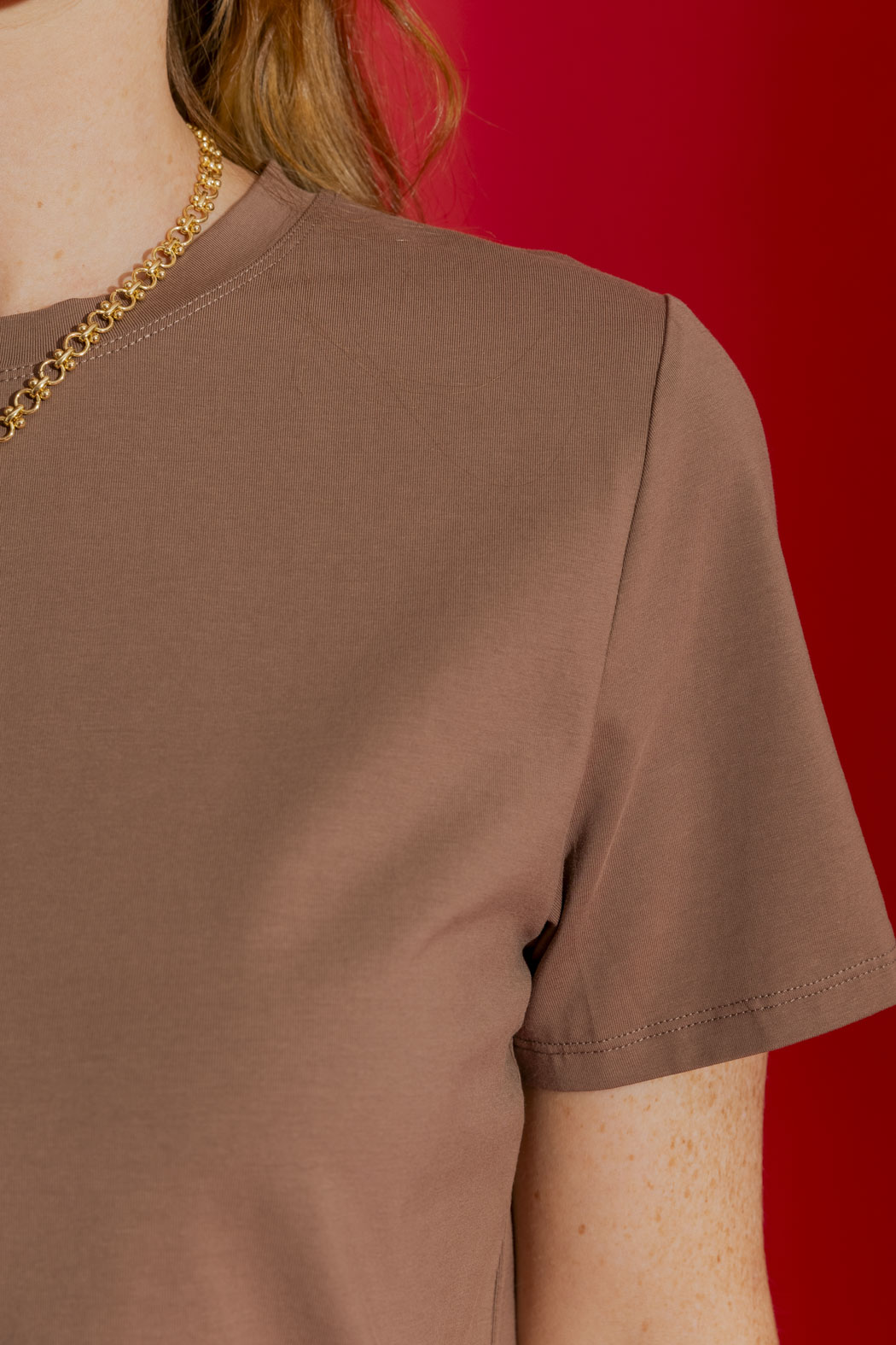 Caramel Crew Neck T-Shirt