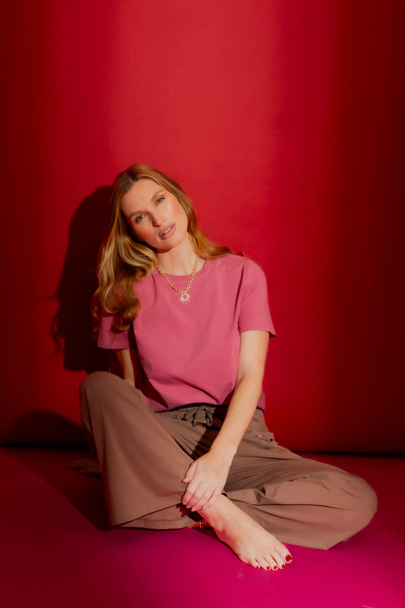 Rose Crew Neck T-Shirt