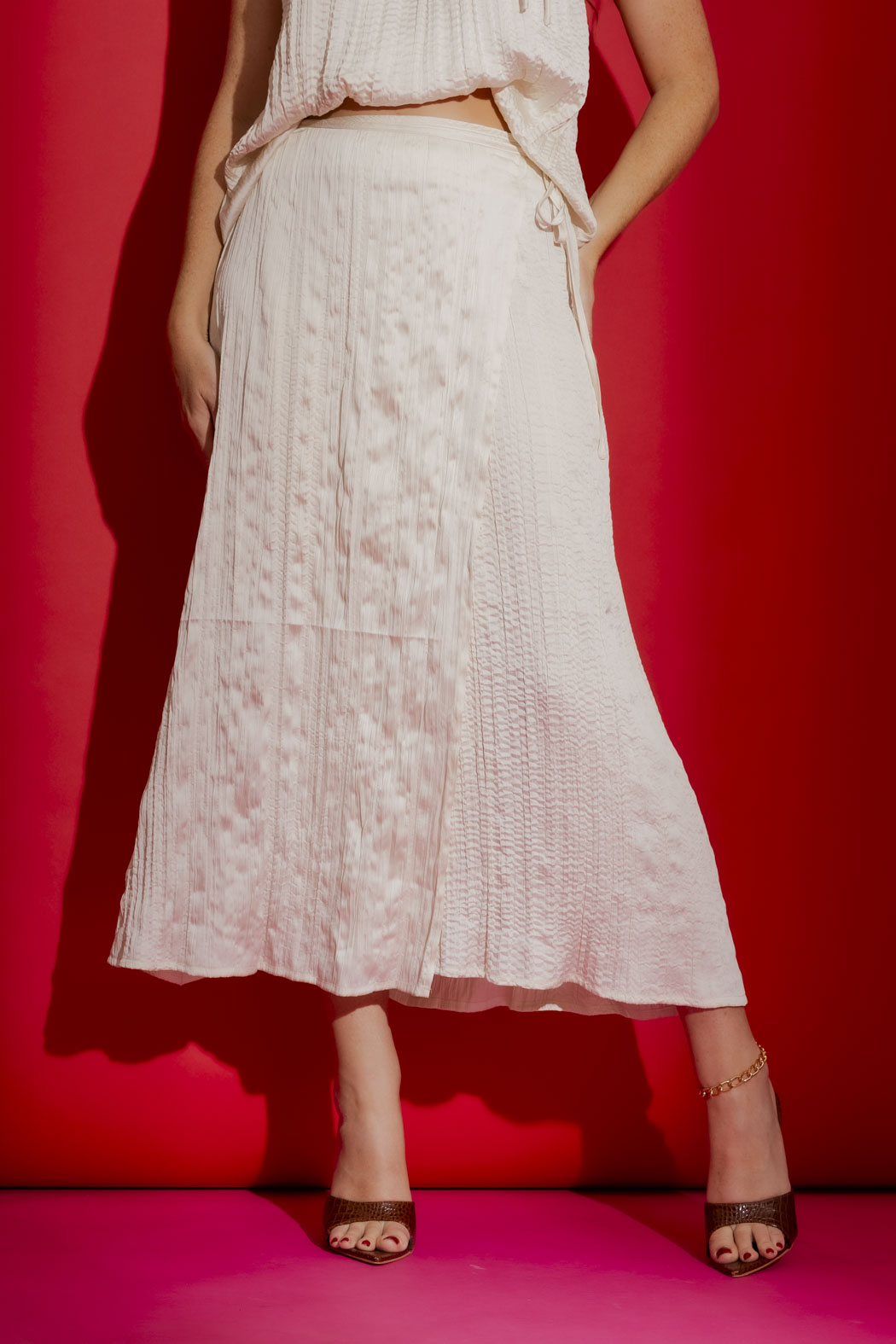 Ivory Wrap Skirt