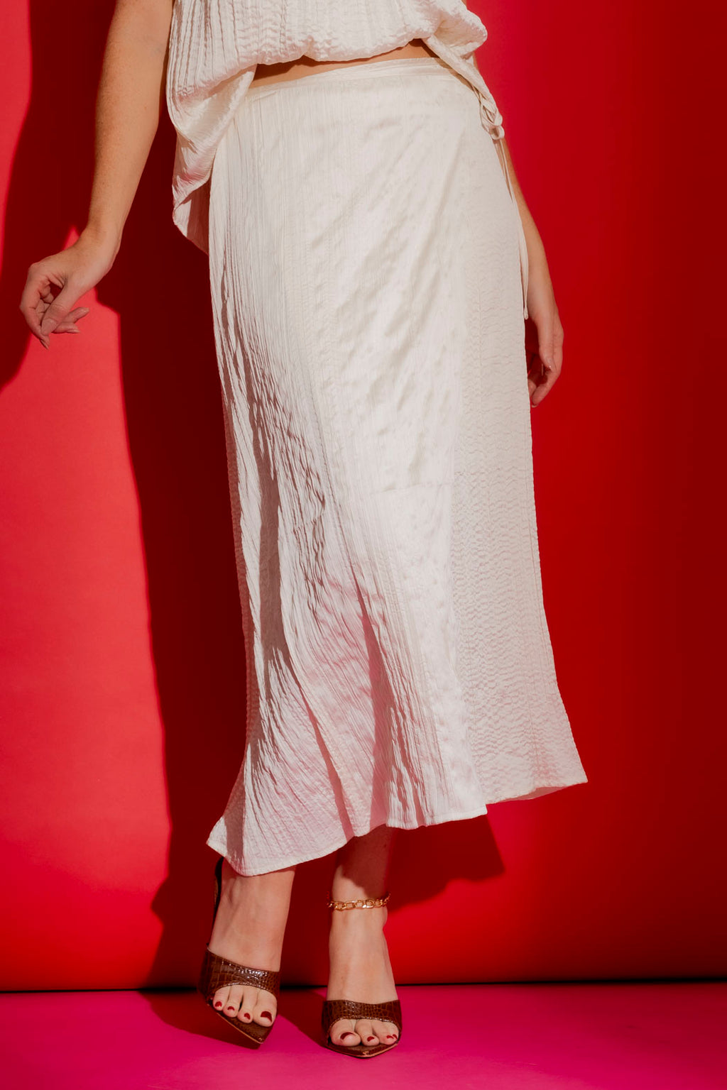Ivory Wrap Skirt