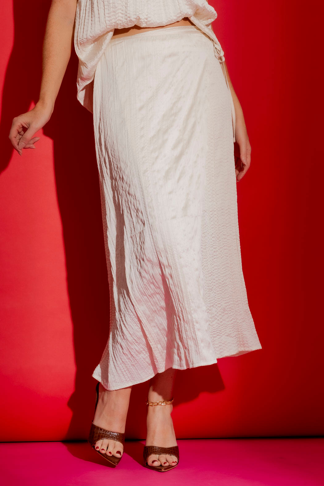 Ivory Wrap Skirt