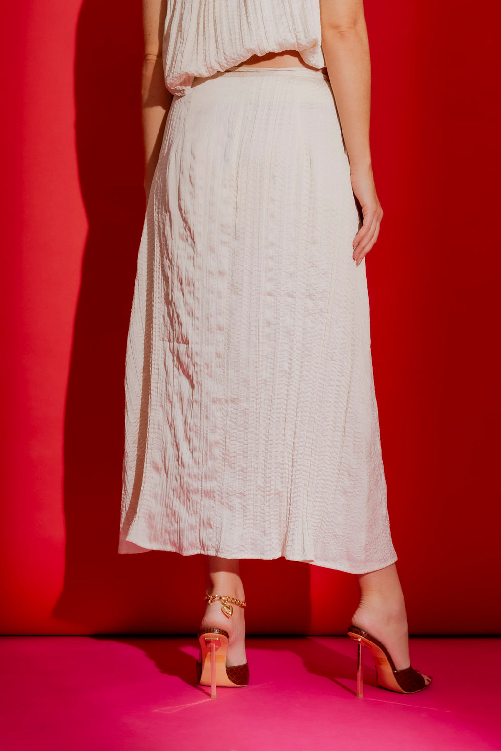 Ivory Wrap Skirt