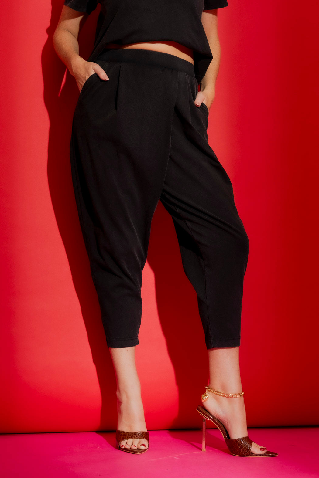 Washed Black Wrap Pant Washed Black