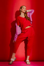 Washed Red Wrap Pant Washed Red