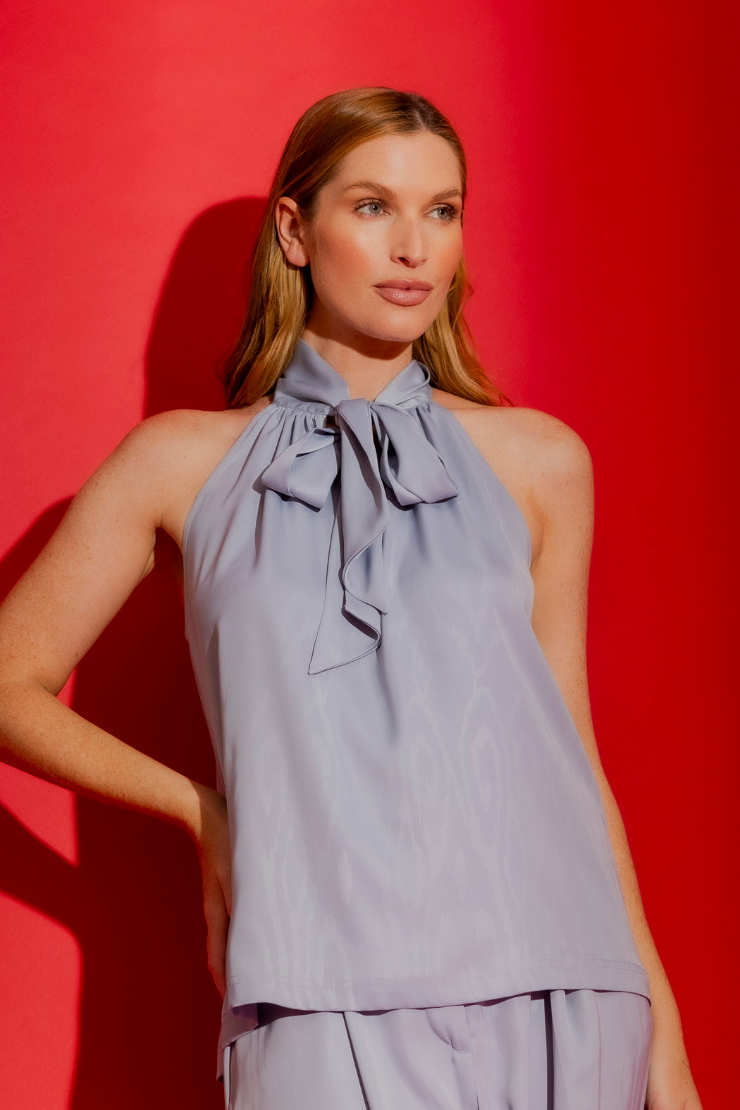 Ice Tie Neck Top