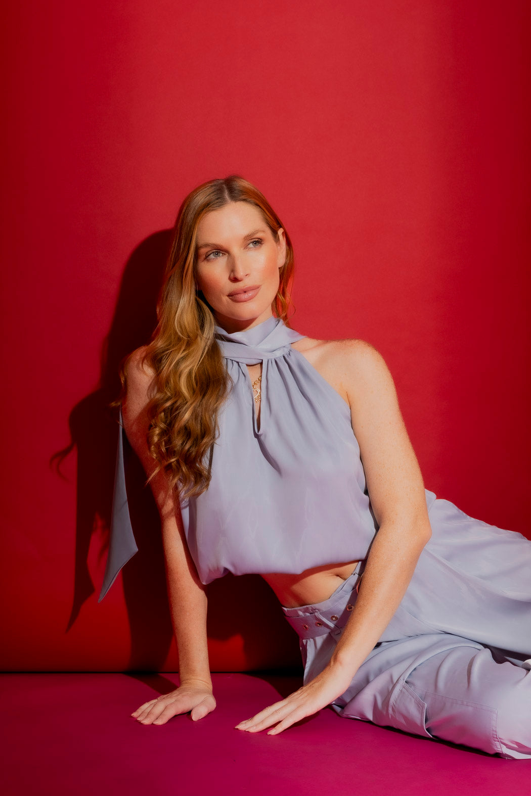 Ice Tie Neck Top