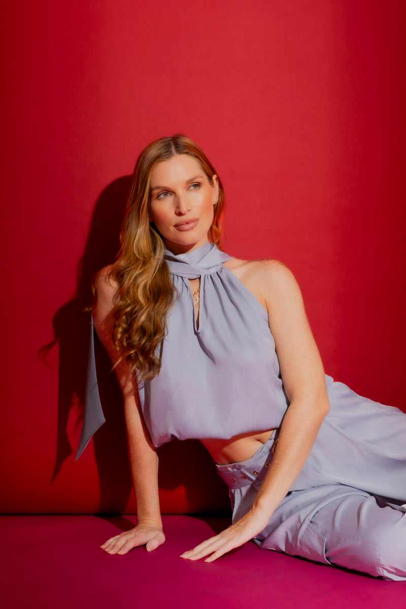 Ice Tie Neck Top