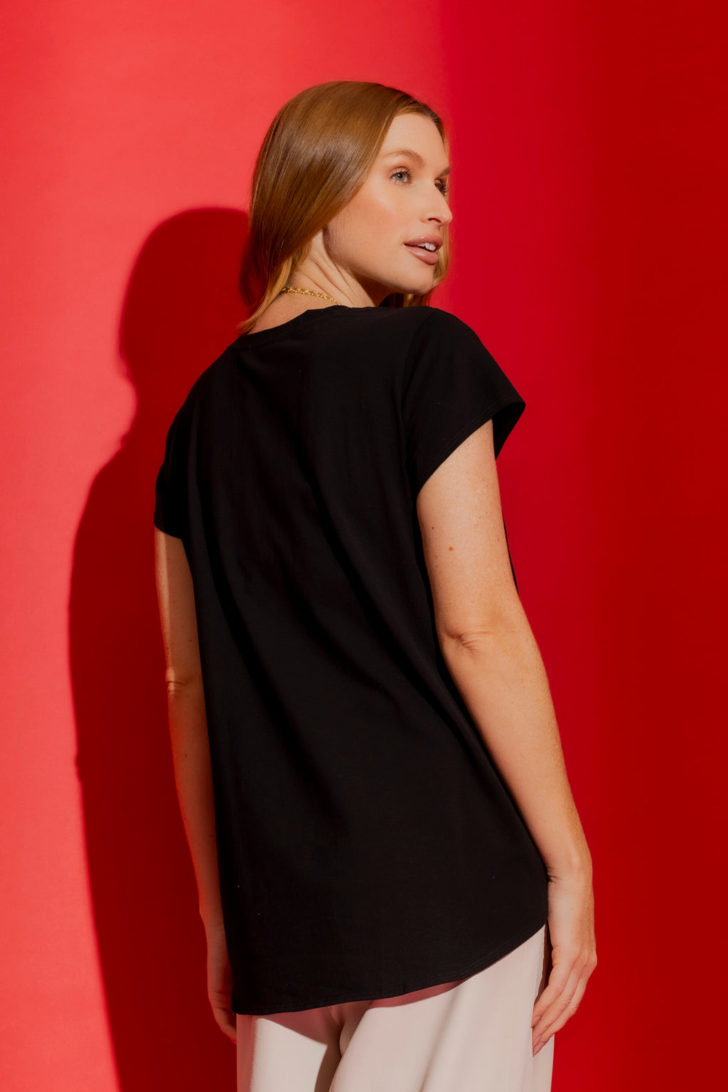 Black Sequin Dancer T-Shirt