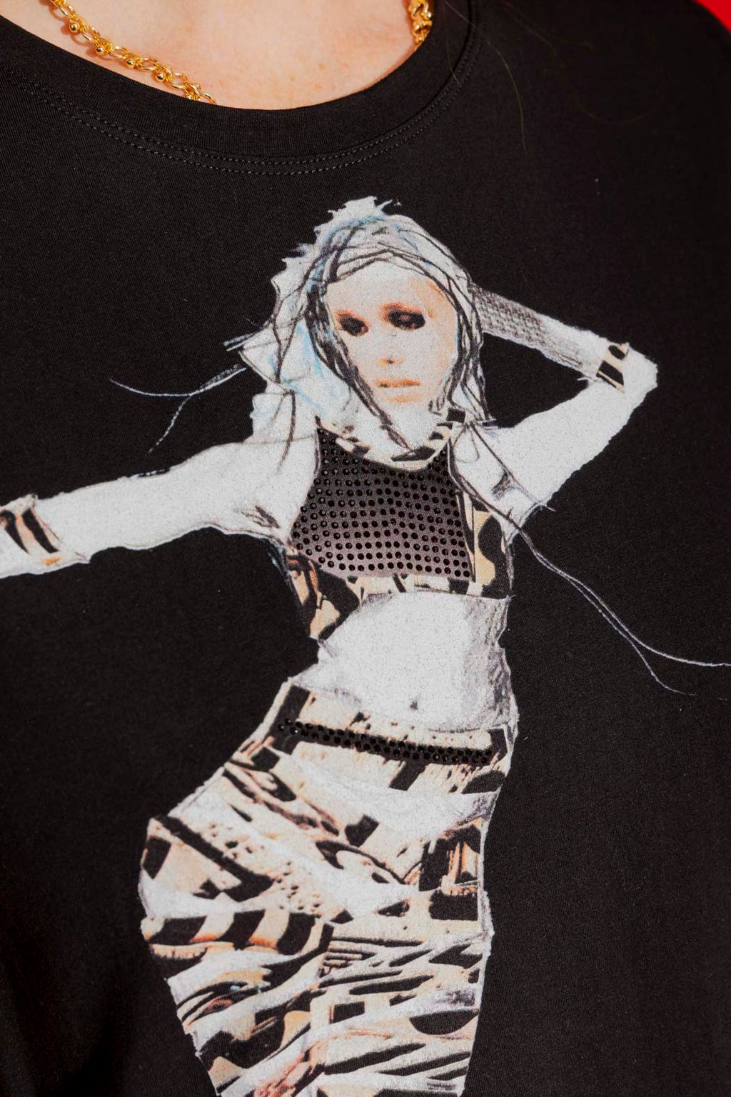 Black Sequin Dancer T-Shirt