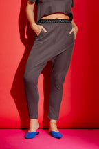 Charcoal Lux Twill Casual Pant