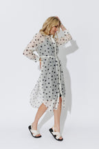 Ivory/Black Spot Long Shirt