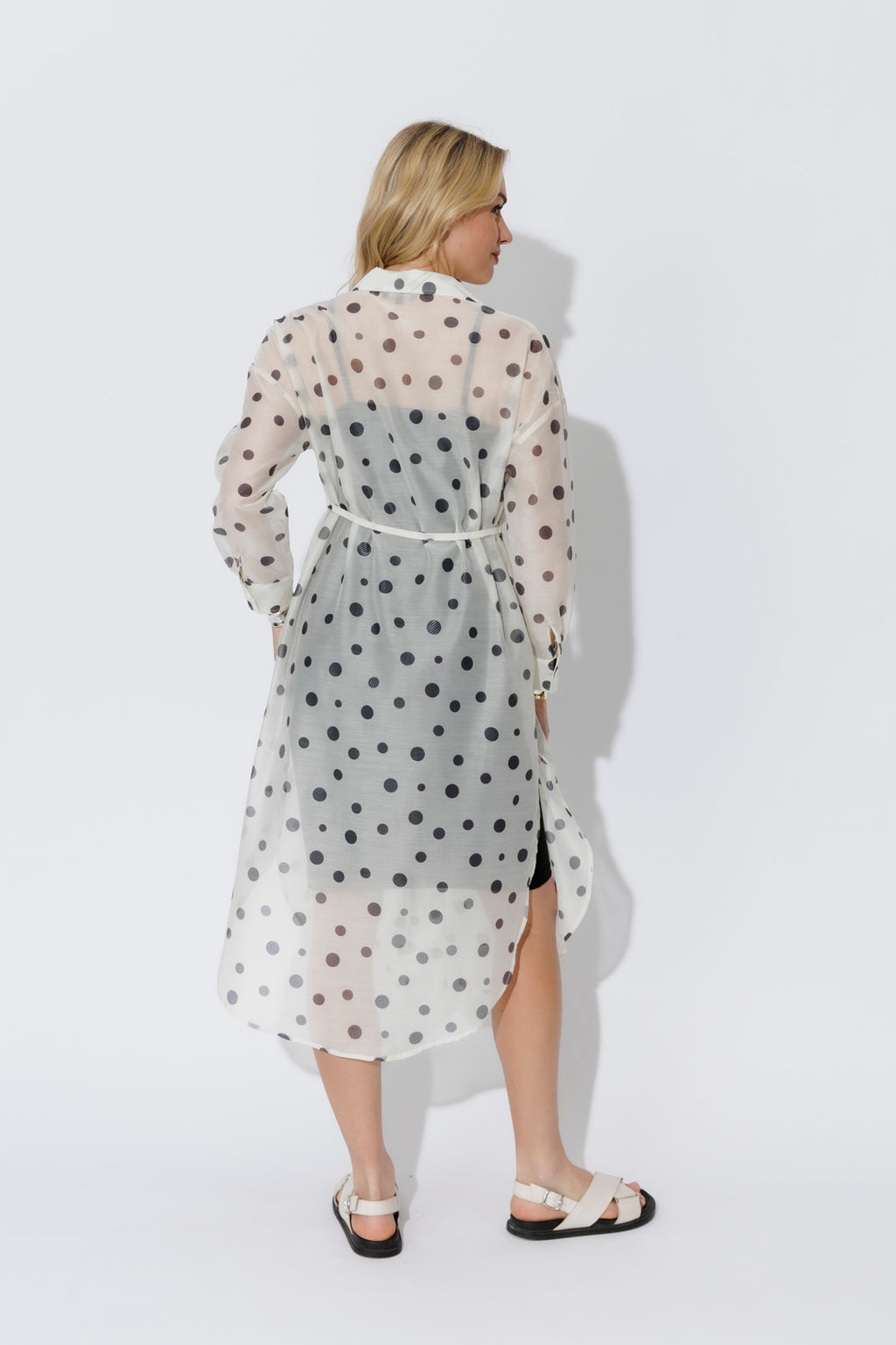 Ivory/Black Spot Long Shirt