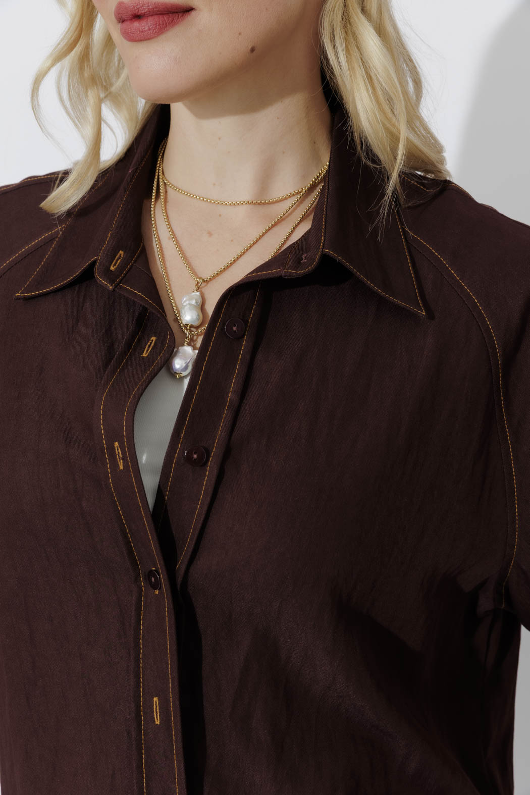 Mahogany Raglan Shirt