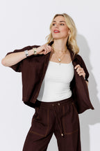 Mahogany Raglan Shirt