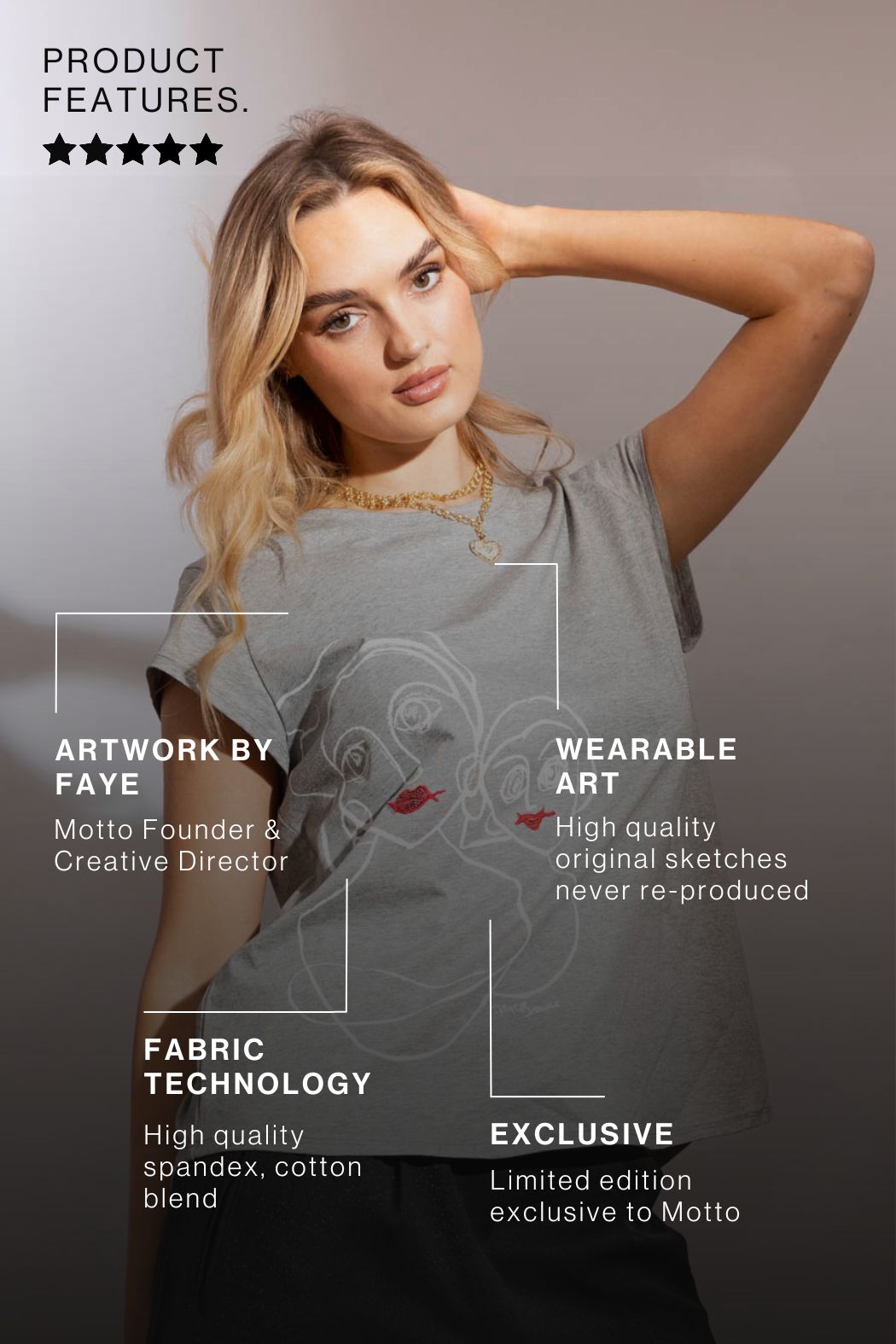 Infinity T-shirt Grey