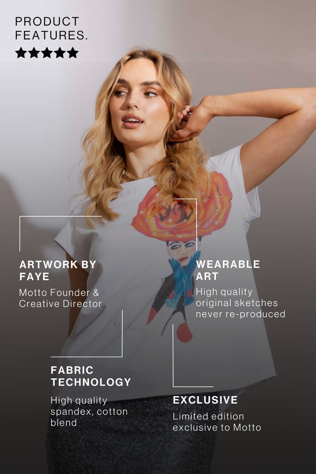 Wild Rose T-shirt White