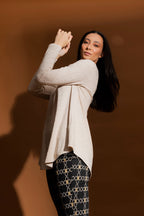 Oatmeal Bell Long Sleeve Top