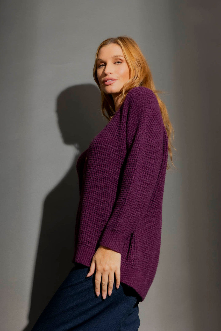 Burgundy Grandpa Jumper Burgundy S