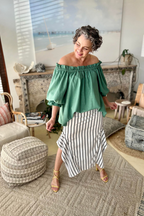 Sage Shimmer Top Nt