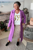 Lilac Euro Trench Coat Nt
