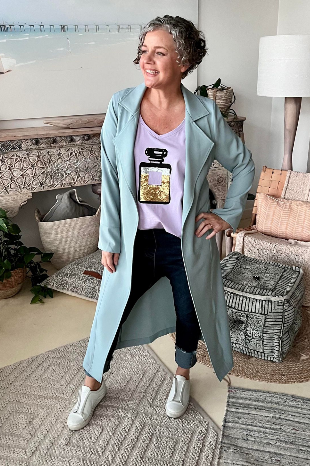 Duck Egg Euro Trench Coat Nt