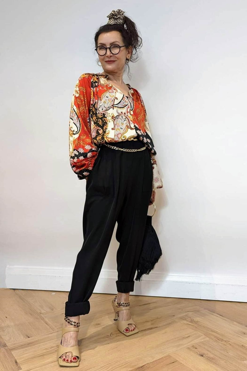 Paisley Silky Bailey Blouse - Sale